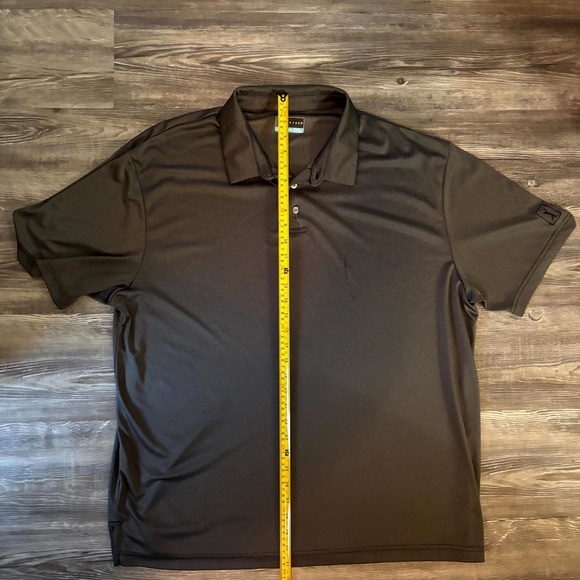 PGA TOUR Polo Shirt Men's XXL Black Short Sleeve Performance Golf Shirt Moisture - Picture 4 of 6